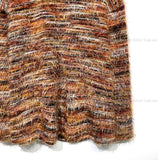 Berry fringe hair loose fit knit tee