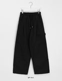 [unisex] Levy banding nylon balloon carpender pants