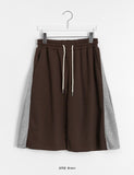 Ganz Color Matching Banding Bermuda Pants