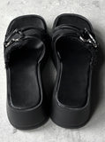 1163 Fringe Platform Sole Slippers (6cm)