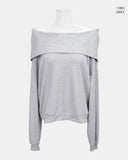 Mora Off-Shoulder Hood Sweatshirt