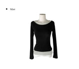 Celti Color Matching Layered All-in-one Long Sleeve T-Shirt