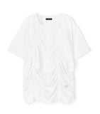 [LAN ARCHIVE] Front Shirring Short Sleeve T-Shirt