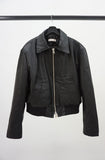 two way papaer leather jumper
