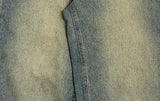 Lutz Vintage Washing Denim Wide Pants