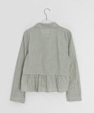 Kanahi Check Frill Long Sleeve Shirt