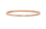 Essence Silver Square Channel Tennis Bracelet