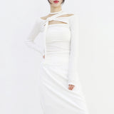 Sage Cutout Strap T-shirt