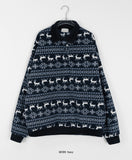 [unisex] Pikuni Nordic Fleece Collar Over Sweatshirt