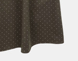 Rie Dot Flare Banding Long Skirt