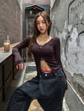 [U-BASIC] Etna slim button cardigan