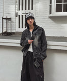 Tyrone Damage Hooded Denim Jacket