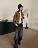 [MADE] Volkin Back Point Vizo Washing Long Wide Dark Denim Pants