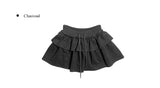 Munt Wool Tiered Frill Mini Skirt