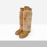 Furmin Suede Fur Heart String Boots