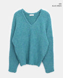 Asa V-neck Over Wool Knit