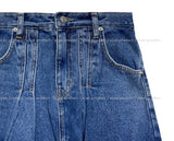 On Me Pleats Denim Skirt