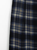 Theen Check Chiffon Long Skirt