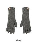 Lavin Finger Hole Knit Gloves