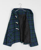 Takoi Duffel Check Hood Short Coat