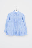 (W) Blues Pleats Shirt