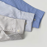 Striped loose fit long sleeve shirt