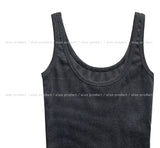 [U-BASIC] Roel Pigment Ribbed Tank Top