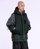 Fourfold Nylon Mixed Bomber Vest