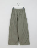 Kikiko nylon banding string parachute cargo pants
