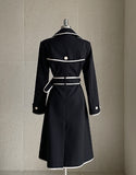 Edenic Color Matching Trench Coat