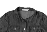 Coser Tencel Western Short Sleeve Denim Shirt