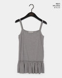 Kurin Frill Shirring Layered Slit Sleeveless One Piece