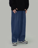 Bowen two-tuck balloon denim pants
