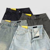 Trendy Side Pocket Cargo Bermuda Denim Shorts