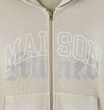 WASHED CROP HOOD ZIP-UP