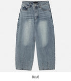 Shell Washing Wide Balloon Denim