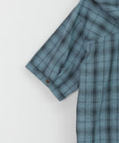 Yuito Seersucker Check Hood Short Sleeve Shirt