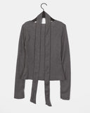 [Scarf Set] Pring Flower Printed Round Long Sleeve T-shirt