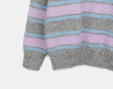 Levain Stripe Mix Round Knit
