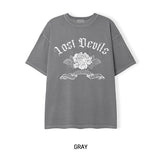 Flower Pigment Oversized Fit Short Sleeve