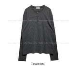Heritage Chrome Waffle Henley Neck