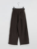 [unisex] Verody banding string vintage line wide fleece pants