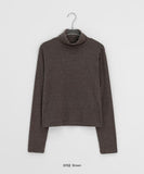 [BAONHAUS] Letini Span Stripe Brushed Turtleneck Tee