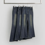 Cooling Low Rise Back Pocket Span Bootcut Denim Pants