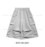 Bloss Pintuck Cargo Sweat Bermuda Pants