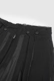 Sheer overlay wrap skirt