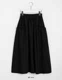 Dinku Banding Ribbon Long Skirt