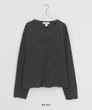 [unisex] Kaoli Stripe Long Sleeve Tee