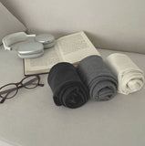 Dia Embroidered Hole Point Thick Span Winter Cotton Stockings