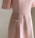 Louin Tweed Belted Mini One Piece